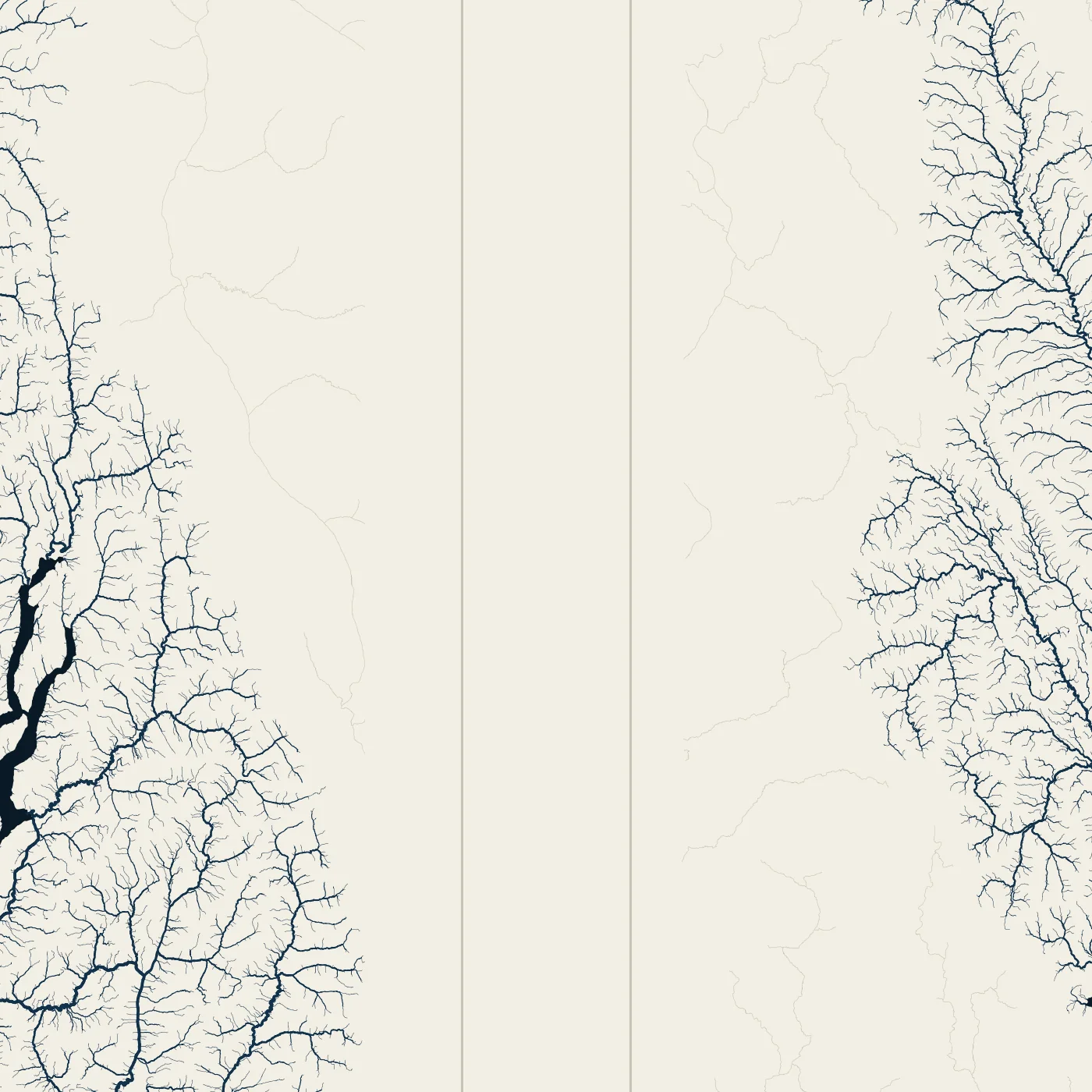Mountain Lakes of the Interior Northwest, detail at print scale