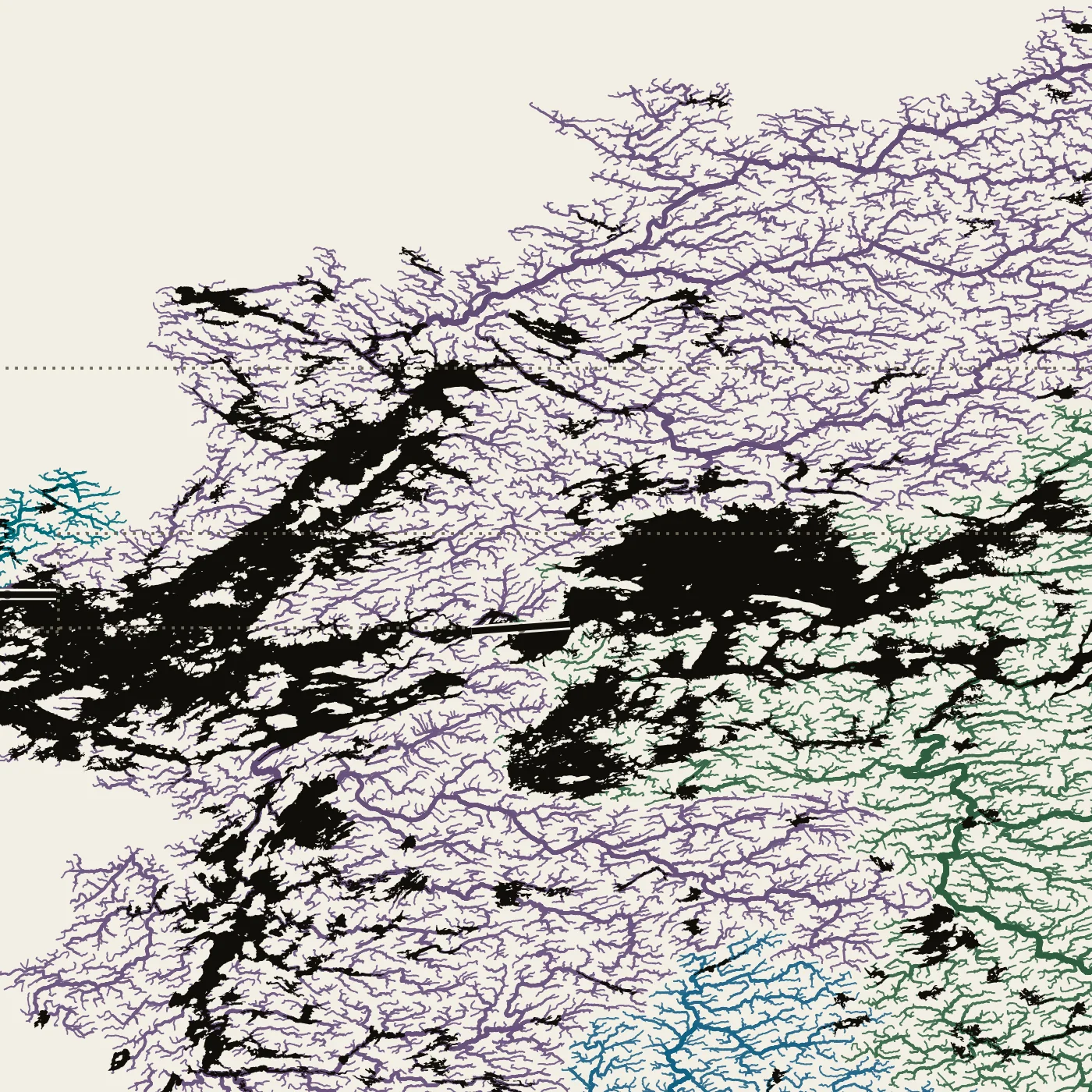 La Grande, detail at print scale